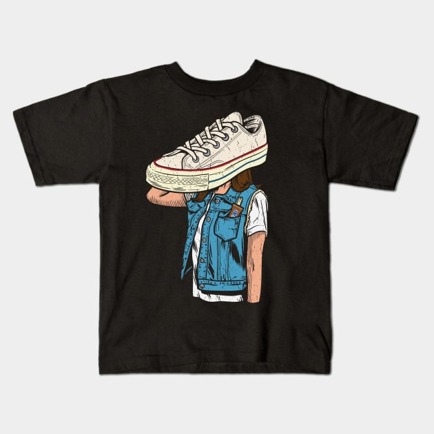 Sneakerhead Chuck Kids T-Shirt by leynard99